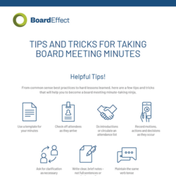 Tips And Tricks For Board Meeting Minutes