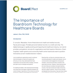 The Importance Of Boardroom Technology For Healthcare Boards