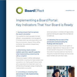 Implementing A Board Portal: Key Indicators Your Board Is Ready