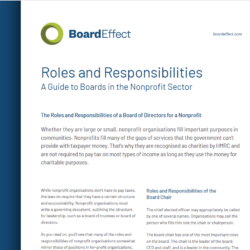 The Roles And Responsibilities: Nonprofit Board Of Directors