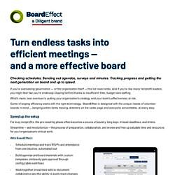 Effective Board Meetings One-pager