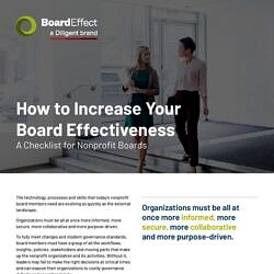 Board Effectiveness Checklist