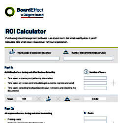ROI Calculator For Board Management Software