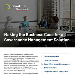 Making The Business Case For A Governance Management Solution