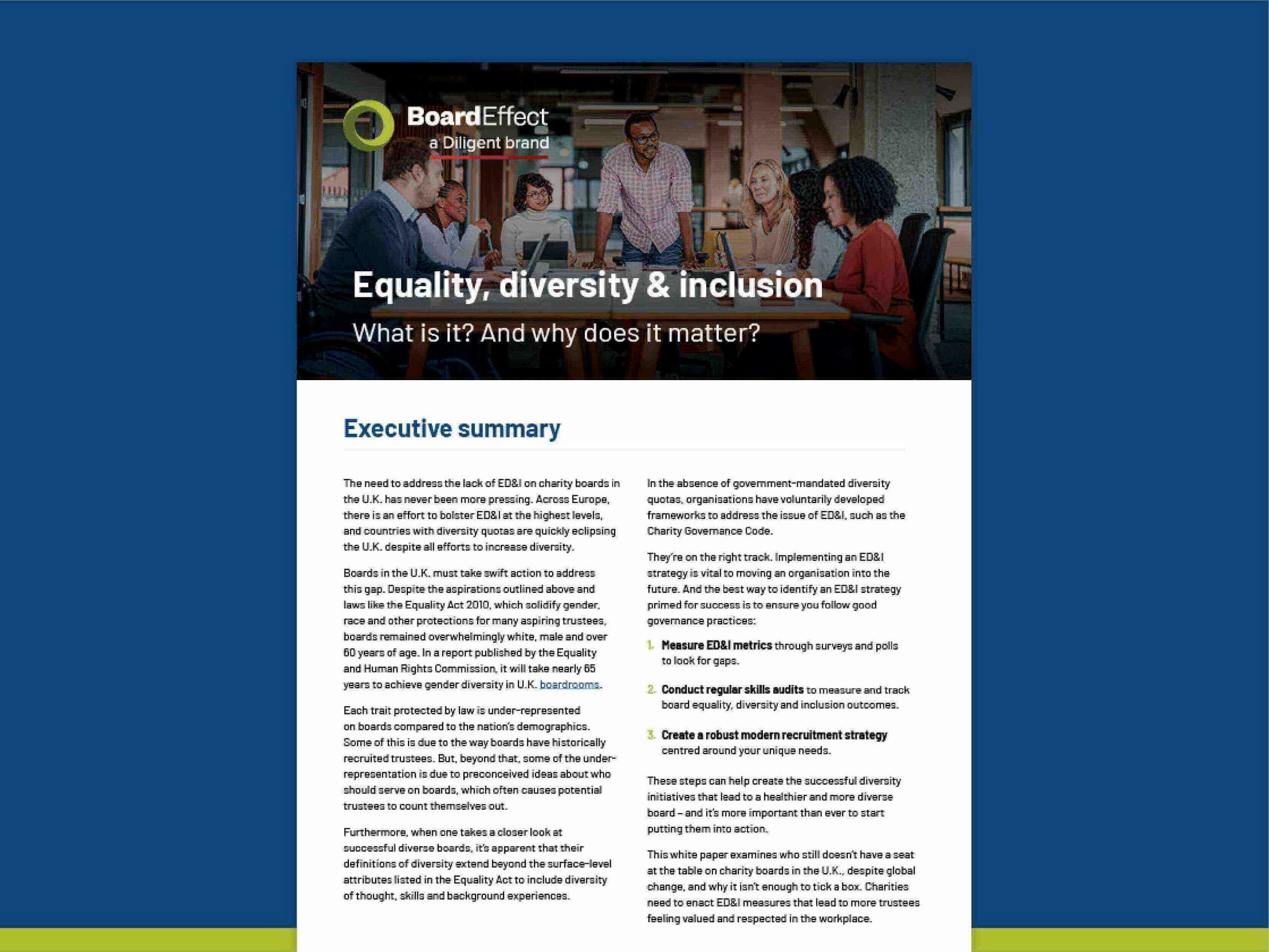 Equity, diversity and inclusion for charities