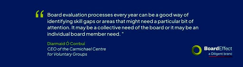BoardEffect Diarmaid O Corrbui quote about board self-evaluations