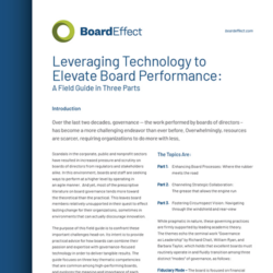 Leveraging Technology To Elevate Board Performance