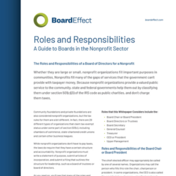 The Roles And Responsibilities Of A Board Of Directors For A Nonprofit