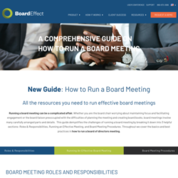 A COMPREHENSIVE GUIDE ON HOW TO RUN A BOARD MEETING