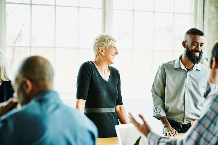 A Business Team Discusses Accountability In Nonprofit